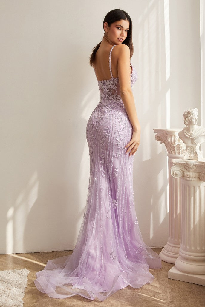 The Ivy Fitted Beaded Mermaid Gown