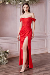 The Analice Corset Satin Gown