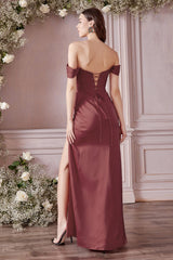 The Analice Corset Satin Gown