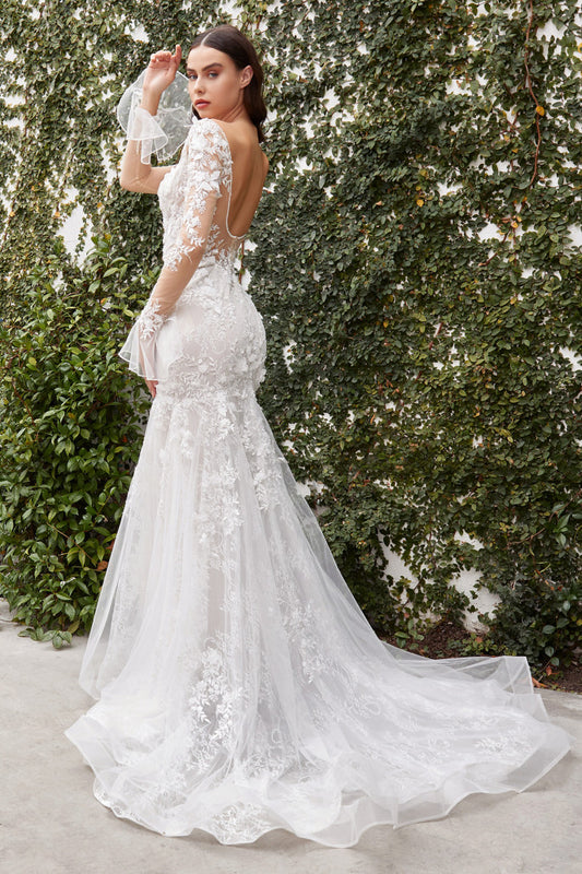 The Gisselle Long Sleeve MicroWedding Gown