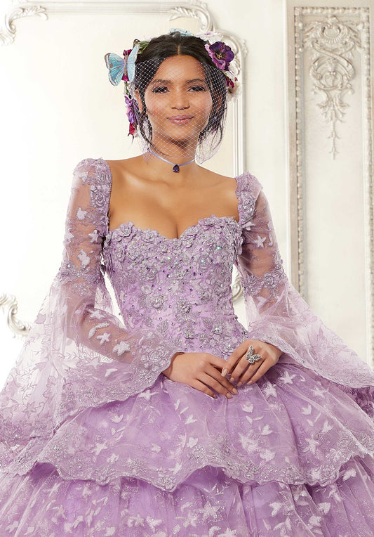 The Jazmine Sleeve Quinceanera Gown